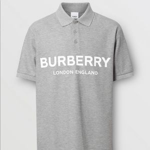 Burberry Polo, logo print piqué